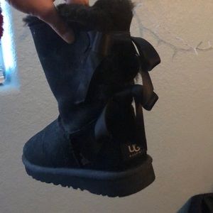 UGG Bow-Tie Black Boots